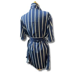 STRIPPED BLUE NAVY DRESS